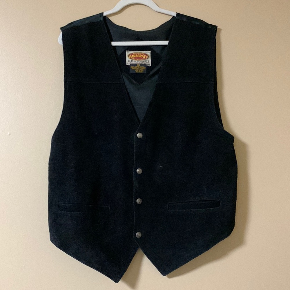 Vintage Paragraff Clothing Co. XL Genuine Leather Suede Vest